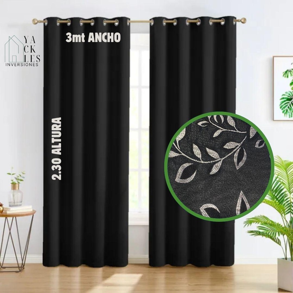 cortinas para ventanas medida 3x2.30 m