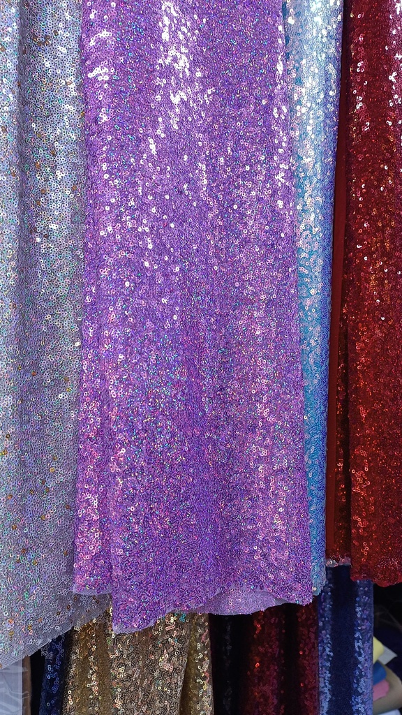 Cortinas lentejuela tornasolado 1.50x1 m