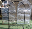 Porta flores de metal