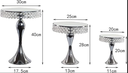 Juego de pedestal princesa 2 filas plateado