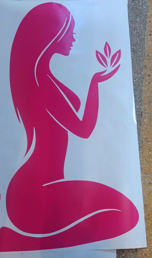 Sillueta de vinil para pared 120x70 cm
