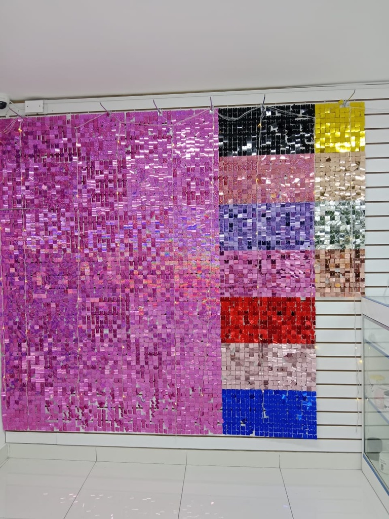 Shimmer plastico acrilico 30x30 cm 50 piezas