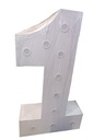 Números de 80 cm luminosos