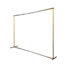Cortinero regulable 3x3 metros dorado doble riel 1 pulgada