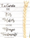 Cuadro cuerda de tres hilos para decoraciones