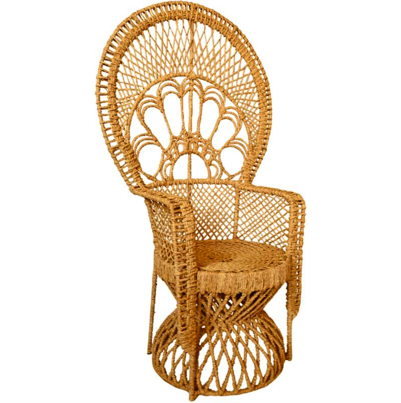 Sillón Tejido en Yute para decoraciones