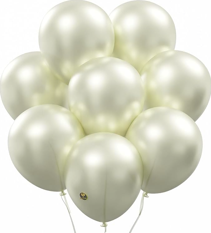 Globos nacarados - perla 100 und. N# 12