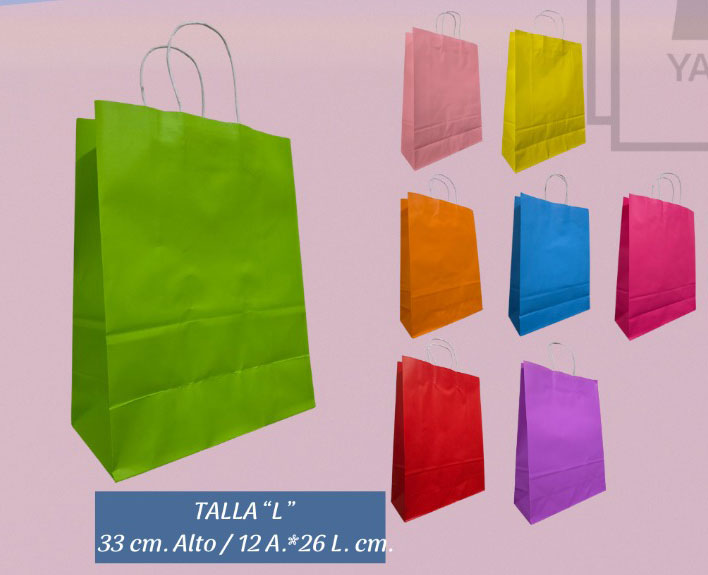 Bolsas de papel para regalo caja cerrada