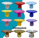 Porta torta modelo flor para decoraciones 12 unidades