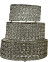 Juego de bandejas princesas 5 piedras plateado