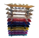 Bandejitas de acrílico para bocaditos (Negro)