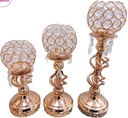 Juego de Candelabros torneado 12 piezas