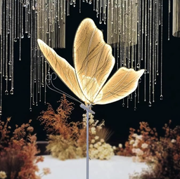 Mariposa luminosa en led para decoraciones de eventos