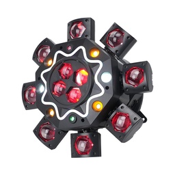 Helicóptero Araña 8 en 1 Luminoso para Eventos y Discotecas