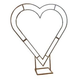Aro corazón doble para decoraciones
